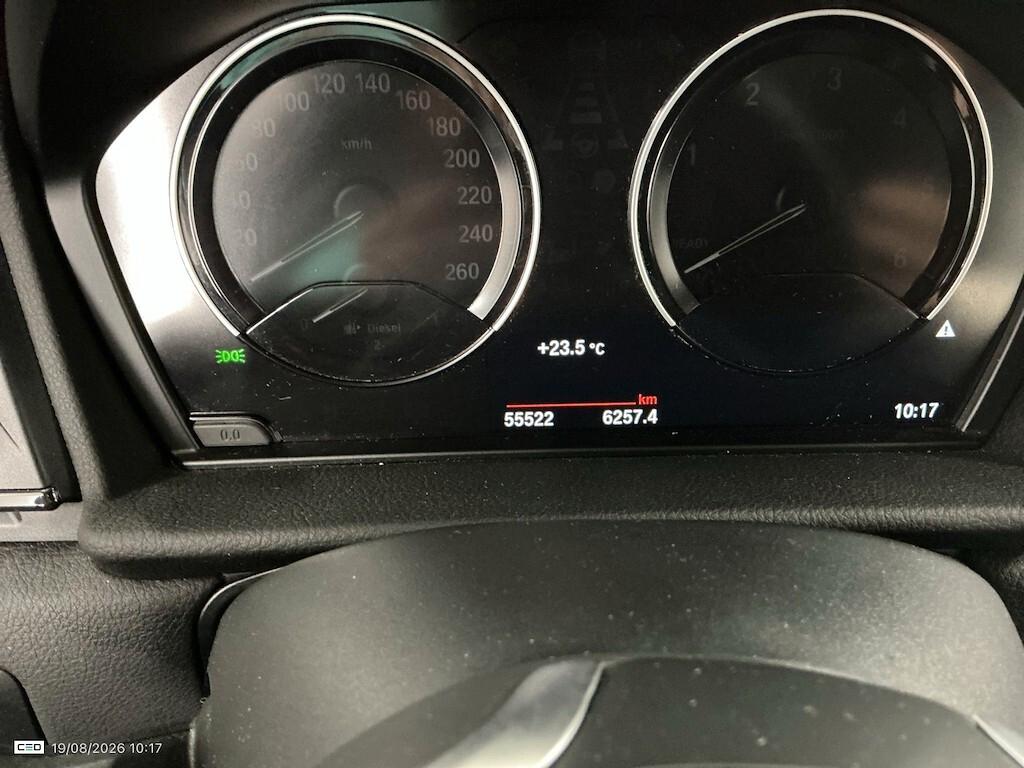 BMW 216D ACTIVE TOURER 116CV 6M. BUSINESS ADVANTAGE ( FARI LED - PELLE - CRUISE - NAVI - PARK ASSISTANT - TELECAMERA POST. )