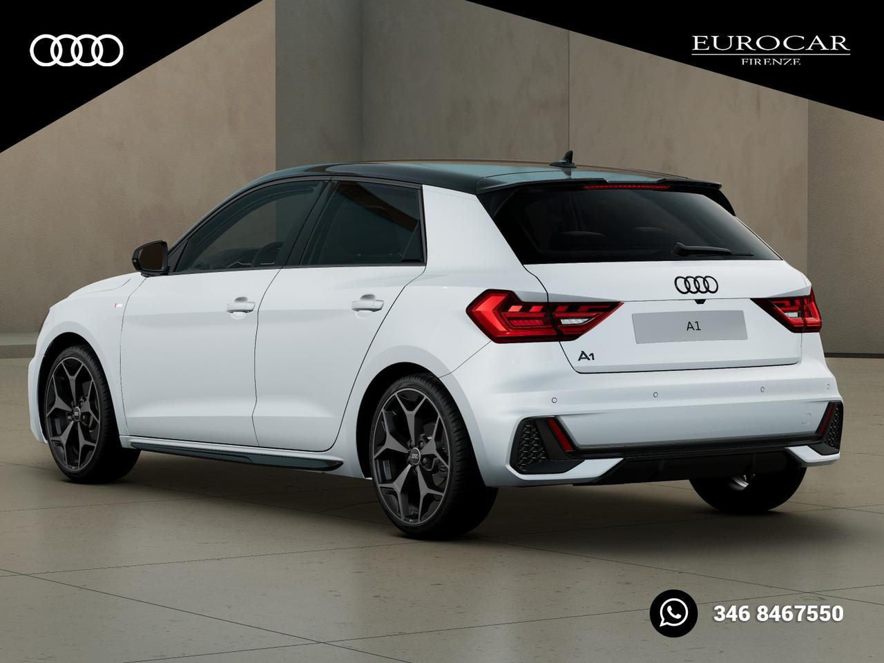 Audi A1 sportback 30 1.0 tfsi identity black 116cv s-tronic