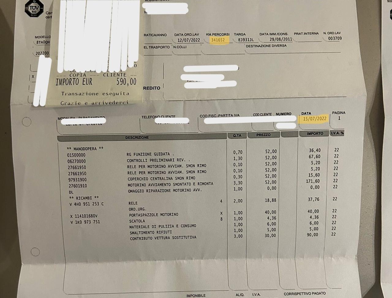 Audi A5 SPB 2.0 TDI 143 CV Multitronic-FATT. TAGLIANDI