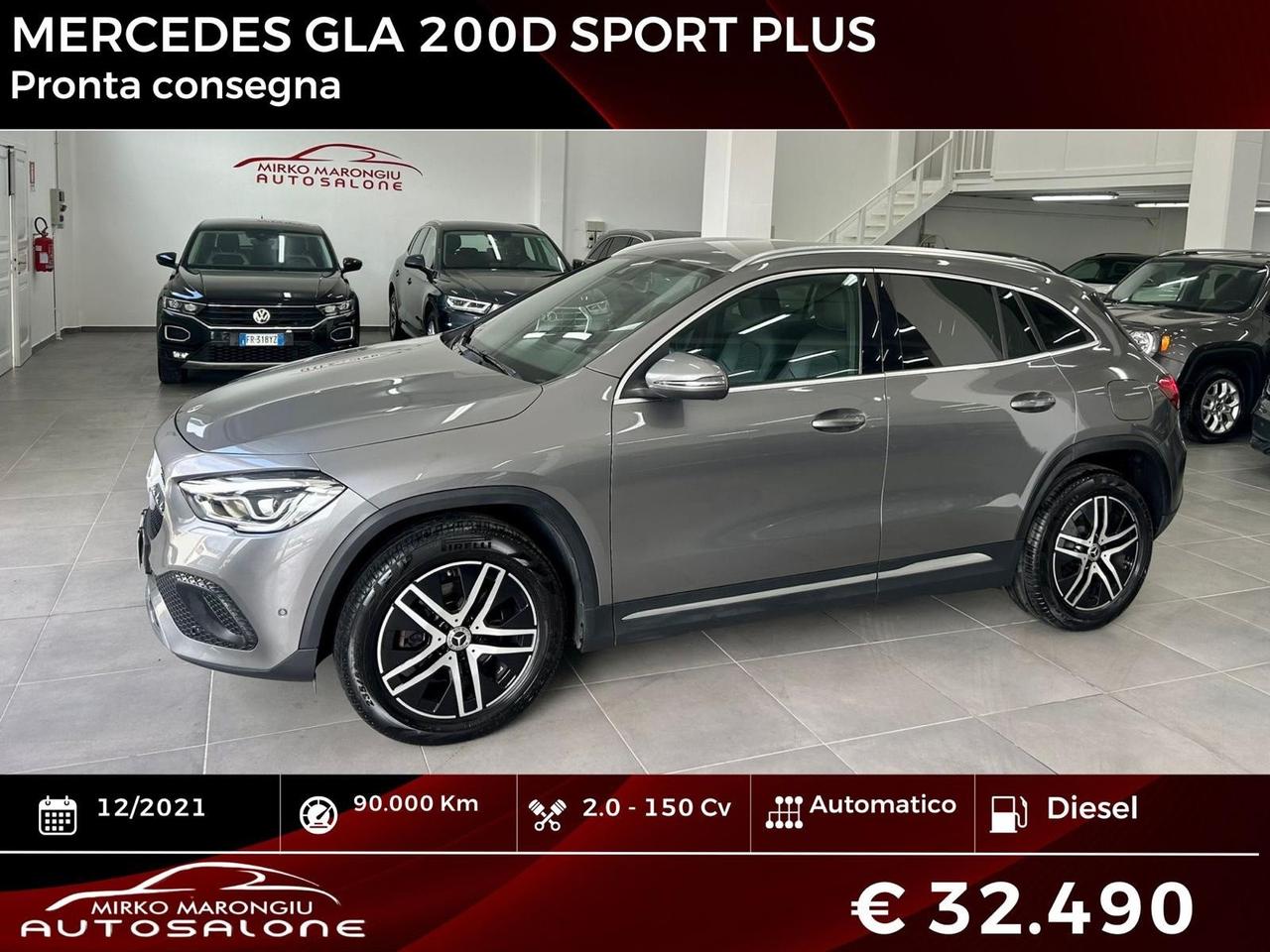 Mercedes GLA 200 d Automatic Sport Plus FINANZIABILE