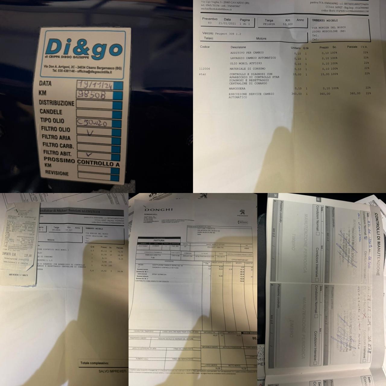 Peugeot 308 5p 1.2 puretech t Gt Line S *CINGHIA FATTA *