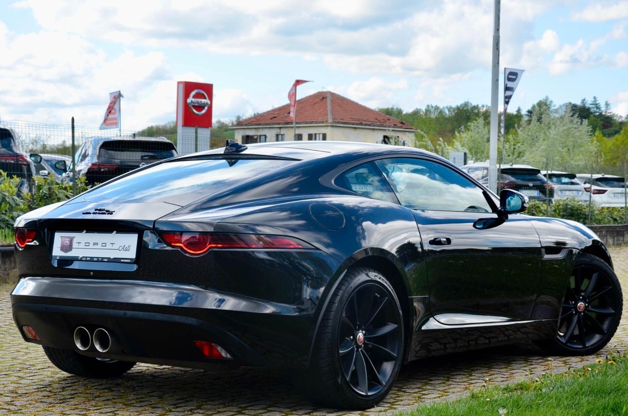 JAGUAR F-TYPE COUPE 3.0 V6 S/C 380cv AUTO, CRONOLOGIA SERVICE JAGUAR, UFF ITALIANA, EURO 6B, TETTO, HI-FI MERIDIAN, PERMUTE