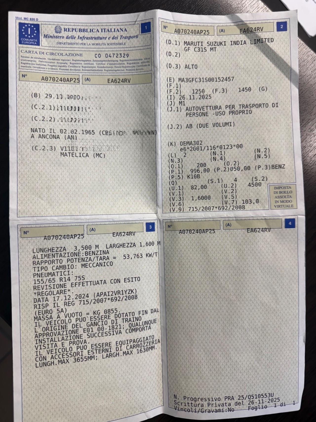 Suzuki 5porte 1.0 benzina NEOPATENTATi 90 milaKM