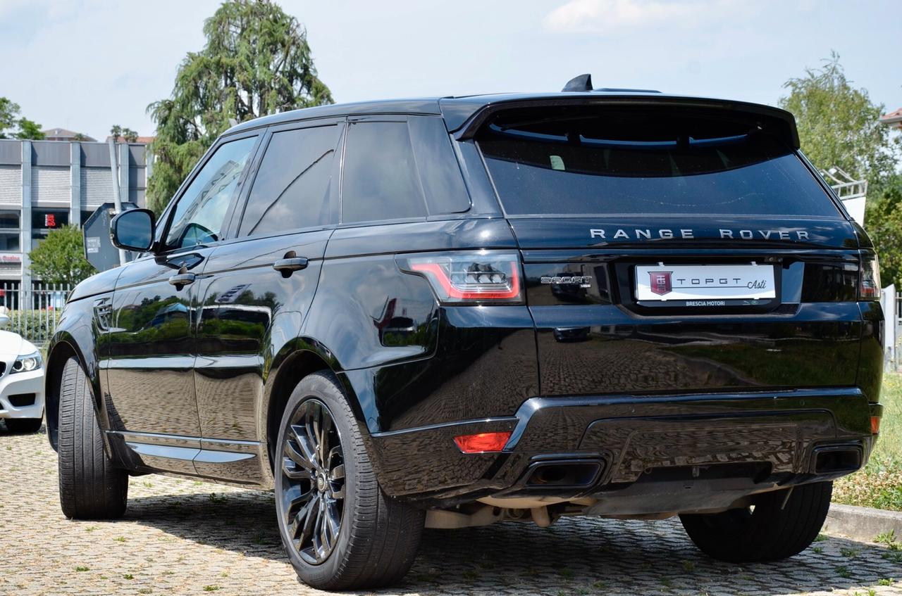 LAND ROVER RANGE ROVER SPORT 3.0 TD V6 DYNAMIC HSE 249cv AUTO, UNICOPROPRIETARIO, EURO 6D, UFF ITALIANA, SERVICE LAND ROVER, GANCIO TRAINO, 21", RETROCAMERA, PERMUTE