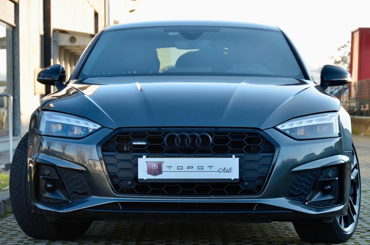 AUDI A5 SPB 40 2.0 TDI MHEV S-LINE INT+EXT QUATTRO 204cv S-TRONIC, UNICOPROPRIETARIO, SERVICE CON FATTURE, ECCELLENTI CONDIZIONI, MATRIX, RETROCAMERA, 20", PERMUTE