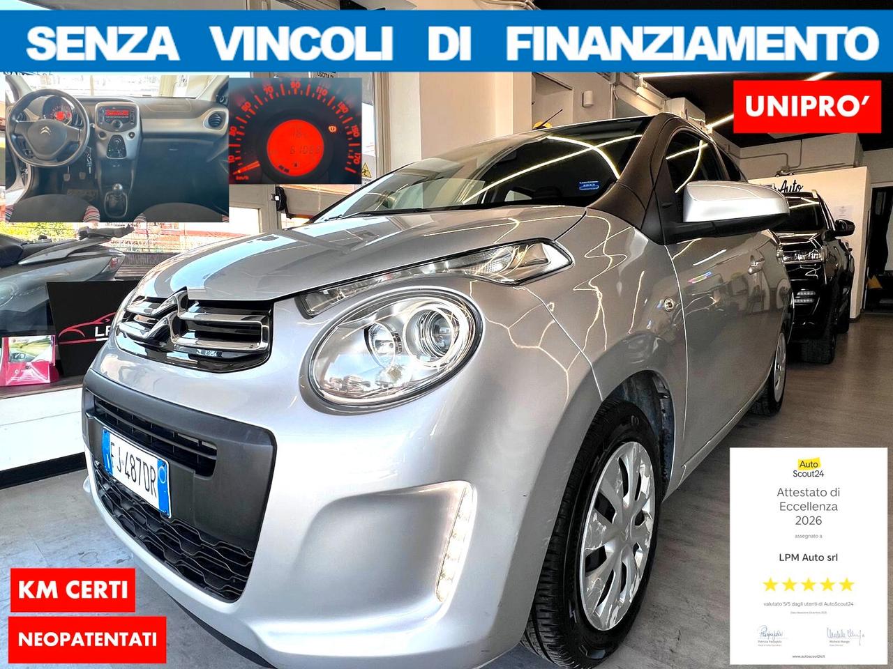 Citroen C1 1.0 VTI 5p 1.0 EURO6 UNIPRO*NO VINCOLI DI FINANZIAMENTO*