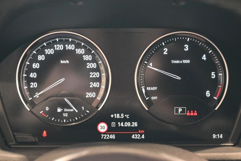 BMW X1 16D 115CV STEPTRONIC S-DRIVE BUSINESS ADVANTAGE ( CRUISE - PELLE - NAVI - CARPLAY - PARK ASSISTANT - TELECAMERA POST. - CERCHI 17 )