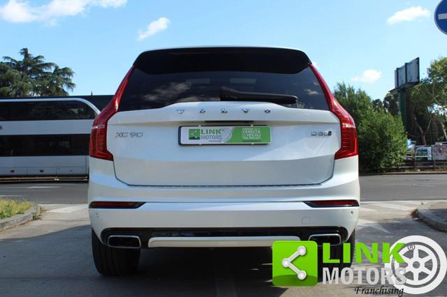 VOLVO XC90 D5 AWD Geartronic 7 posti R-design,Crystal White