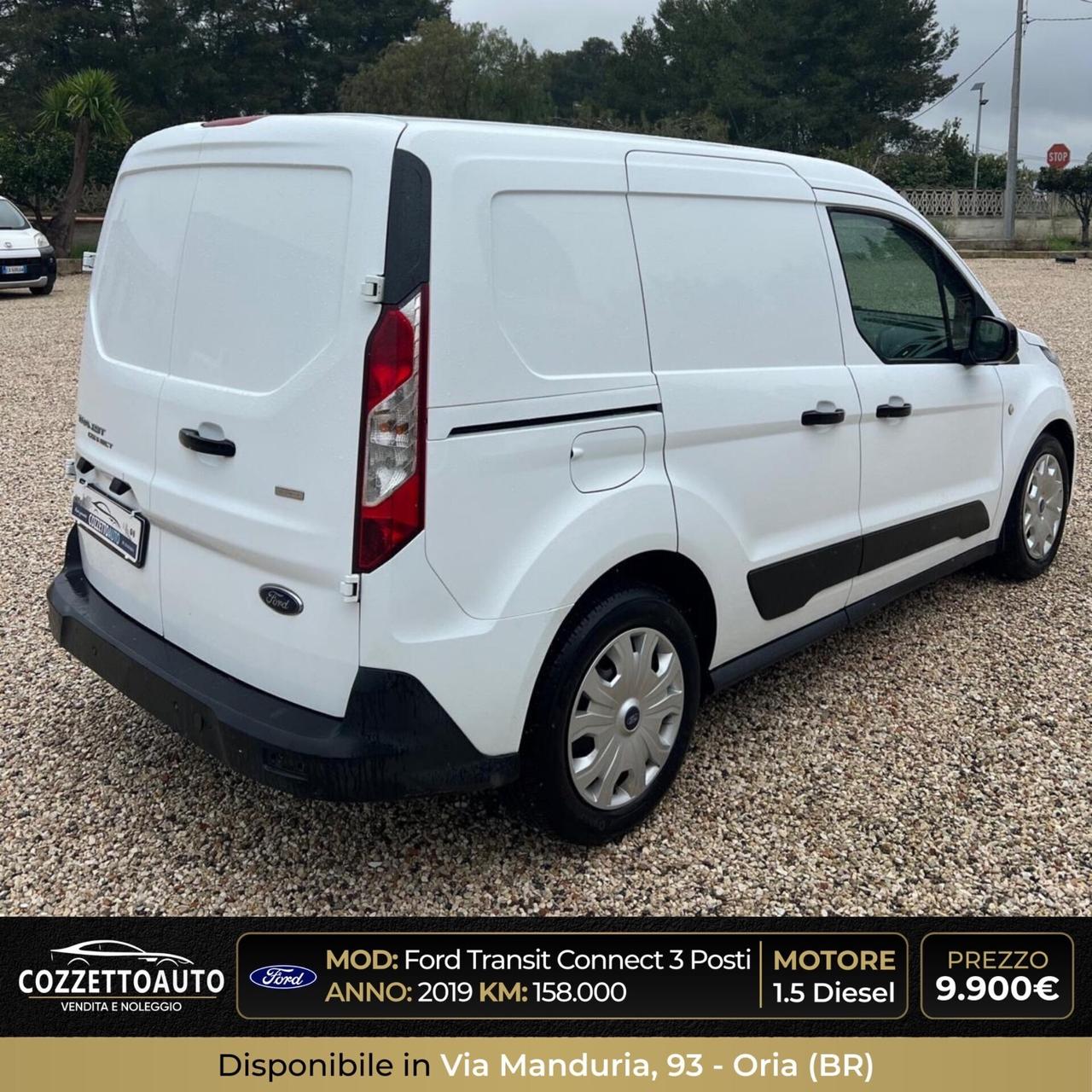 Ford Transit Connect 3 posti 2019 iva deducibile