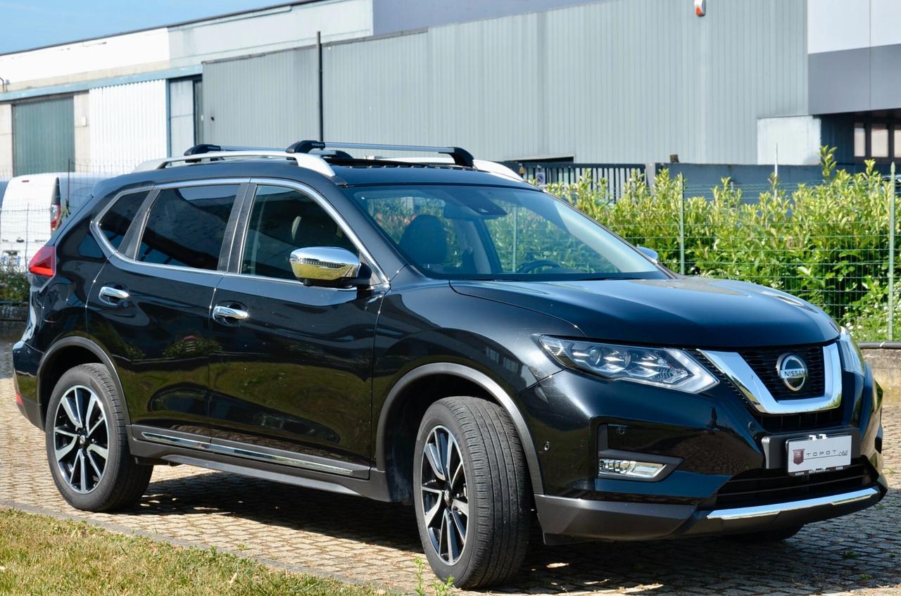 NISSAN X-TRAIL 1.7 DCI SALOMON S 2WD 150cv 7 POSTI, UNICOPR, SERVICE NISSAN, UFF ITALIANA, EURO 6D, TETTO, RETROCAMERA 360°, FARI LED, PERMUTE