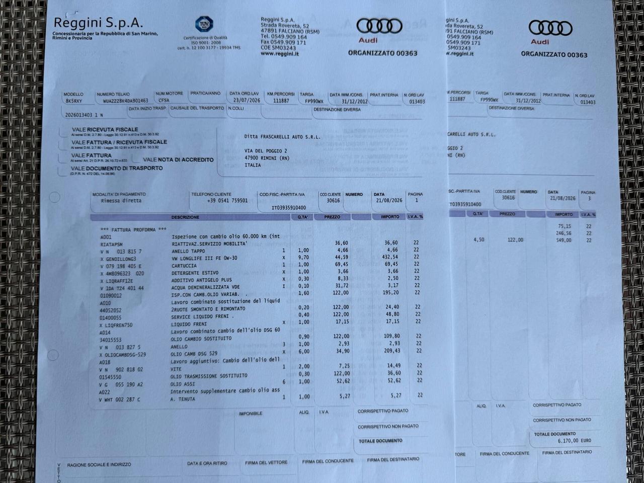 Audi RS 4 Avant 4.2 V8 FSI quattro S tronic /SEDILI A GUSCIO/