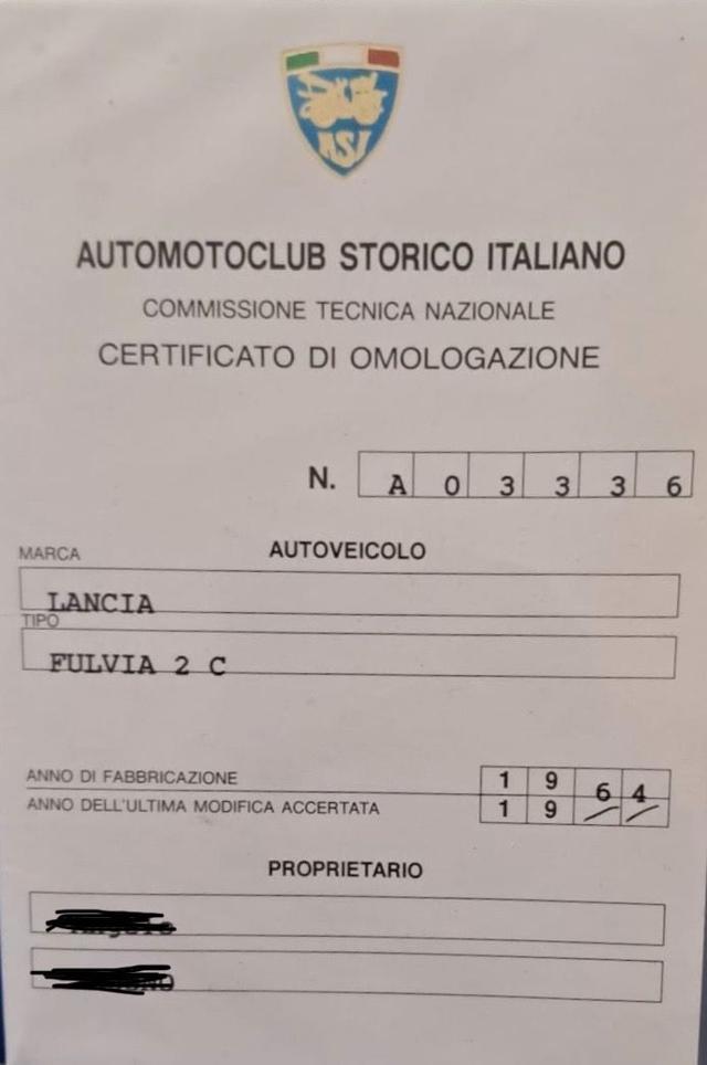 LANCIA Fulvia 2 C