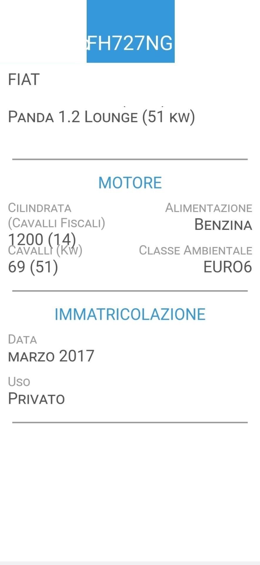 FIAT PANDA 1200-UNICA PROPRIET-FOTO 3 REVISIONI