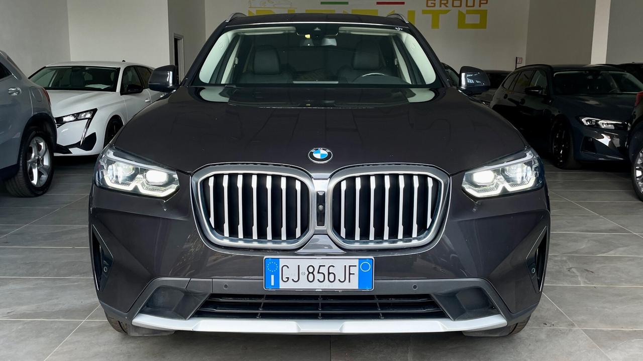 BMW X3 X-DRIVE 20D 48V 2.0 BUSINESS ADVANTAGE 190 CV - FULL LED, PELLE, TELECAMERE 360°