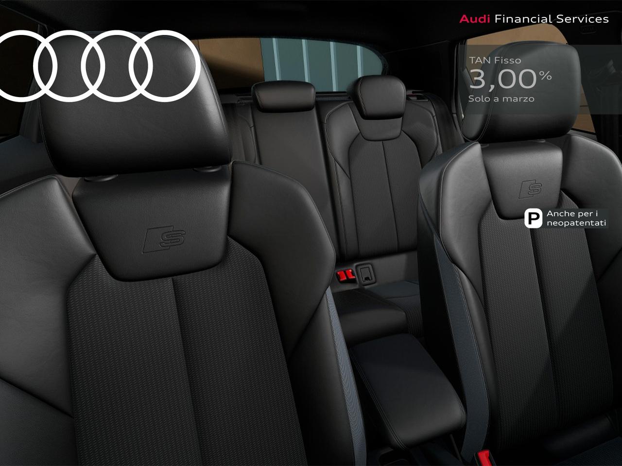 Audi A1 sportback 30 1.0 tfsi identity black 116cv s-tronic