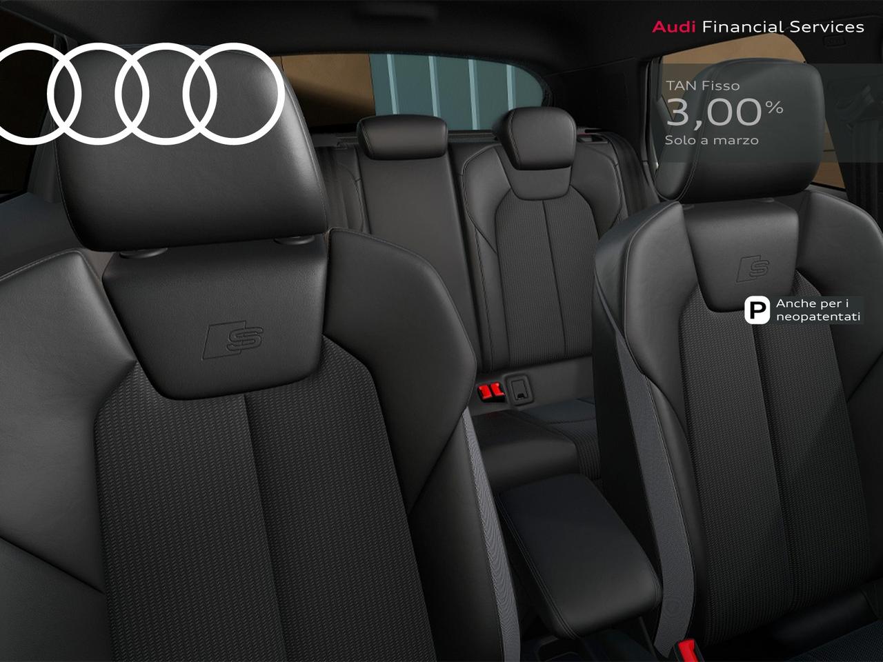 Audi A1 sportback 30 1.0 tfsi identity black 116cv s-tronic