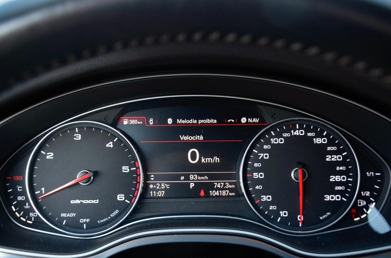AUDI A6 3.0 TDI ALLROAD QUATTRO 190cv S-TRONIC, SERVICE AUDI, EURO 6B, SOSPENSIONI PNEUMATICHE, FARI XENO, NAVI, RETROCAMERA, PERMUTE