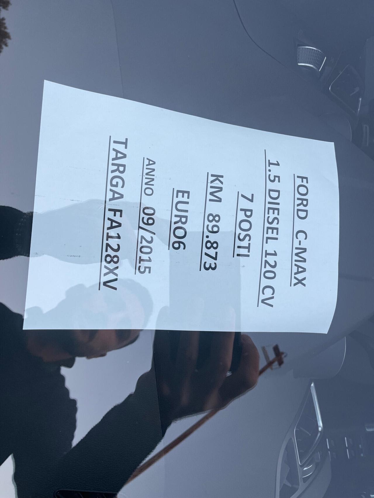 Ford C-Max 1.5 TDCi 120CV Titan. 7 posti KM 89.000