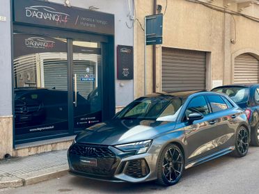 AUDI RS3 SPORTBACK 400 CV — TETTO APRIBILE, B&O, FRENI CARBOCERAMICI