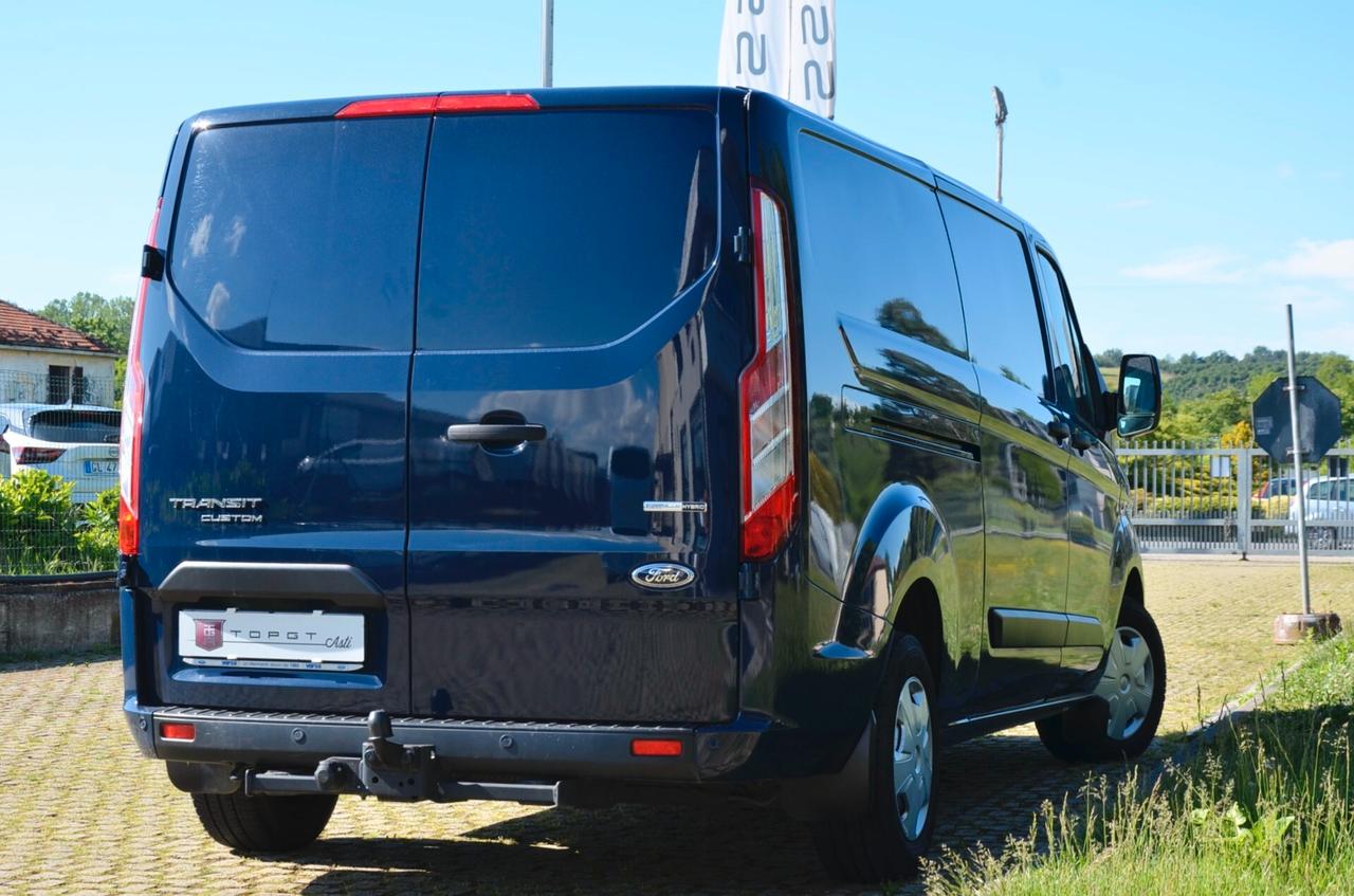 FORD TRANSIT CUSTOM 2.0 ECOHYBRID 130cv L3 H1 PASSO LUNGO, NO IVA, UNICOPROPRIETARIO, UFF ITALIANA, EURO 6D, SERVICE UFF FORD, PERMUTE