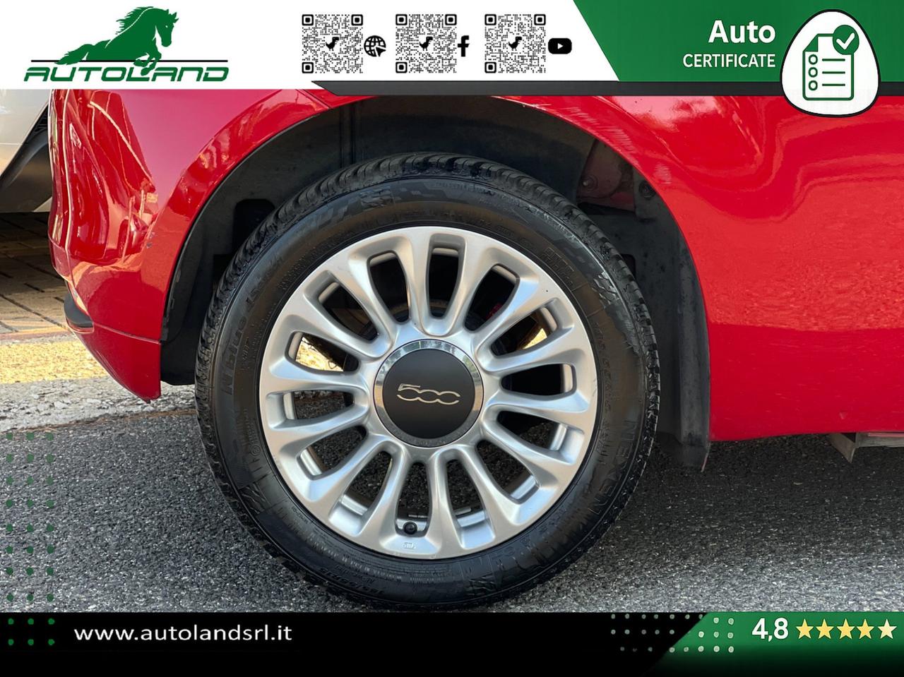 Fiat 500 1.2 69cv my19 Ok Neopatentati - Sensori di Parcheggio - Cruise Control - Uconnect 5"