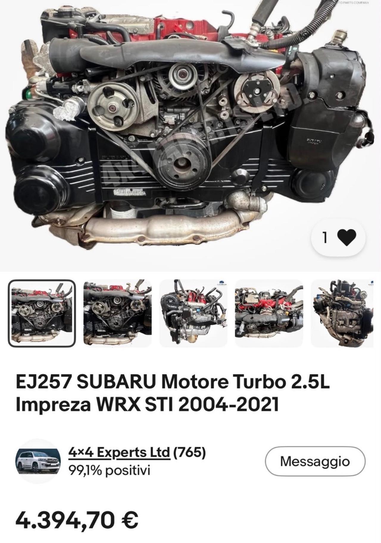 Subaru WRX STI 2.5-MOTORE NUOVO CON FATTURA