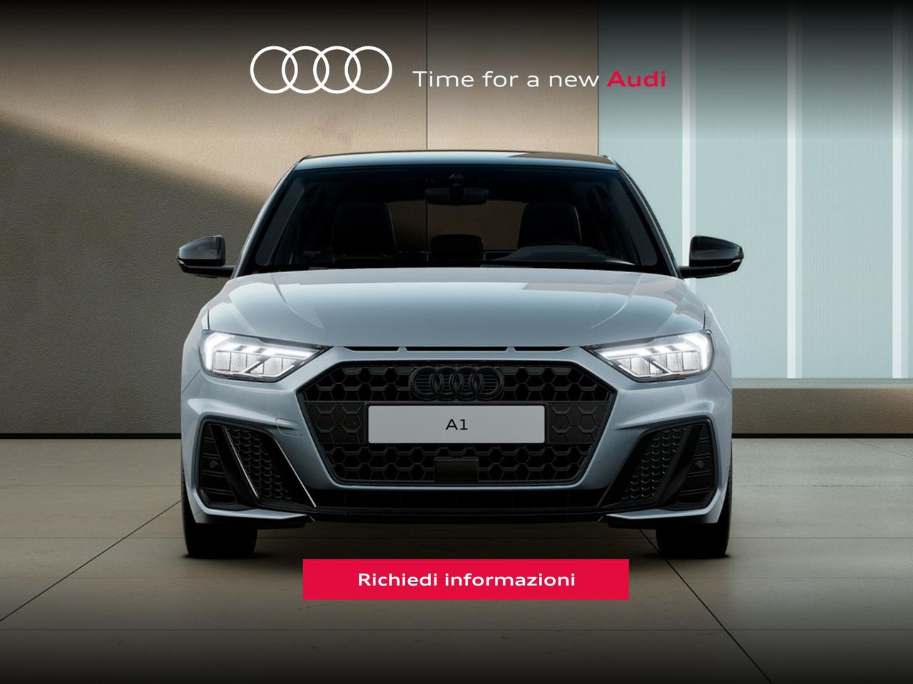Audi A1 sportback 30 1.0 tfsi identity black 116cv s-tronic