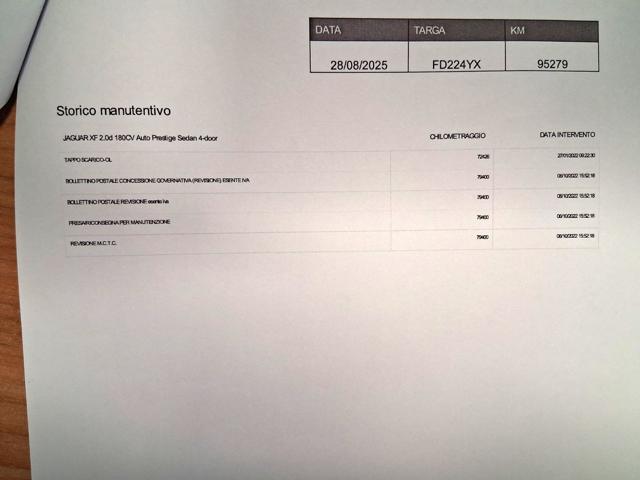 JAGUAR XF 2.0 D 180 CV aut. Prestige GUARDA IL VIDEO !!