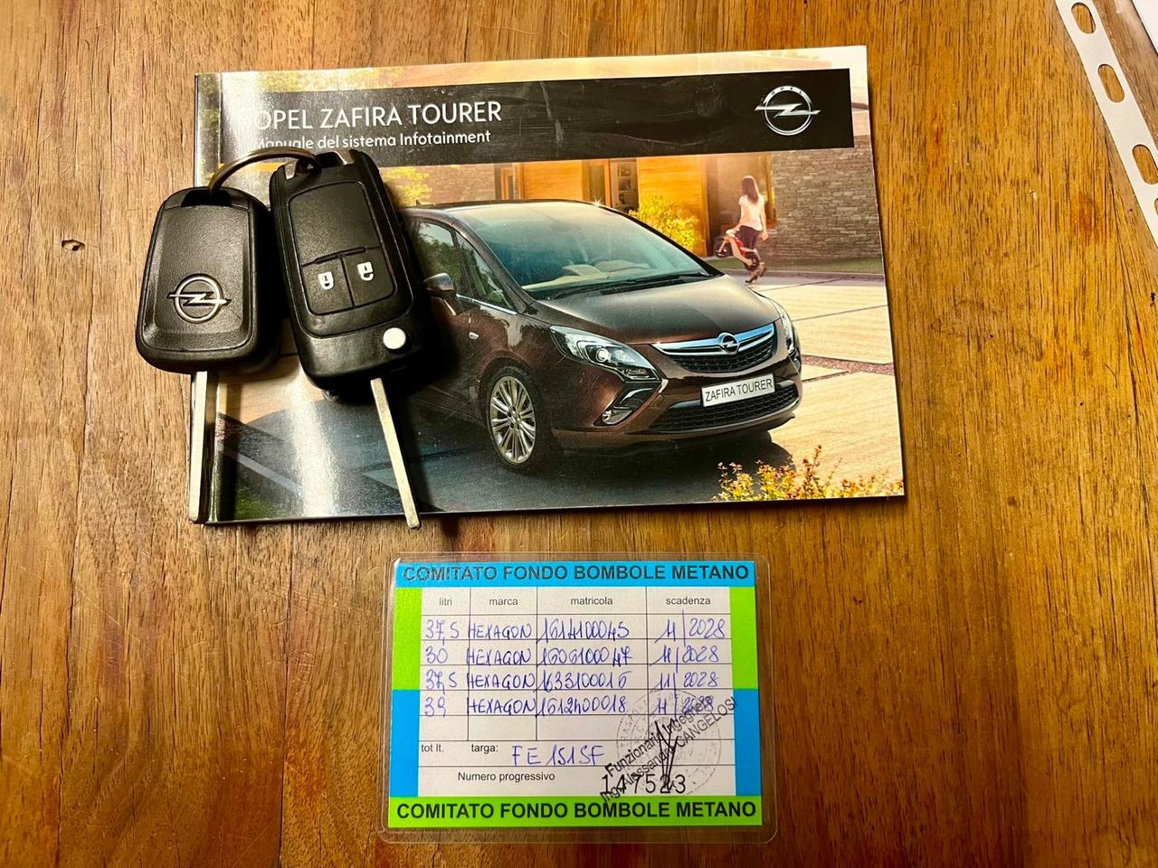 Opel Zafira 1.6Metano 150CV 2016 7posti perfetta