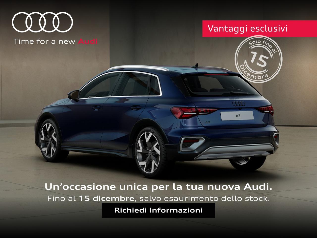 Audi A3 allstreet 2.0 tdi identity contrast 150cv s-tronic