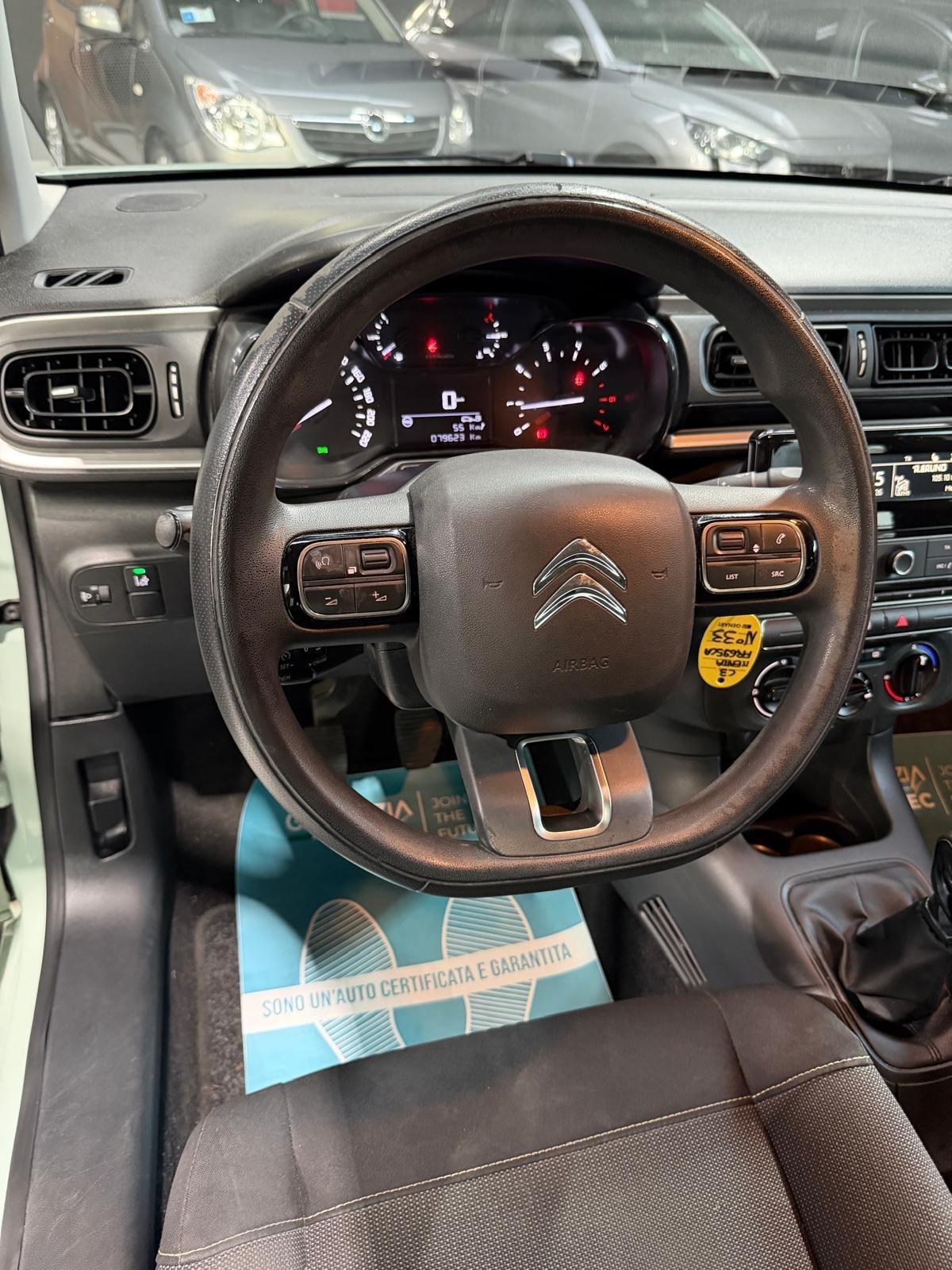 Citroen C3 Euro 6 Benzina 79.000km