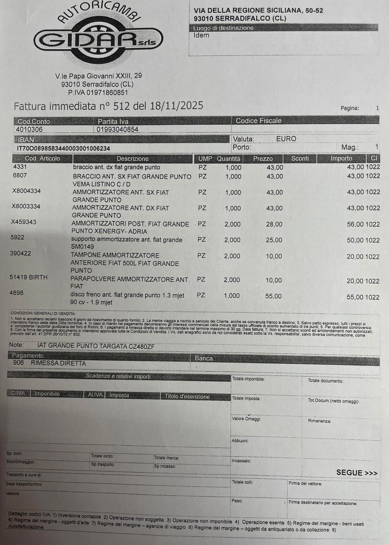 FIAT Grande Punto 1.3Mjt 90cv EMOTION