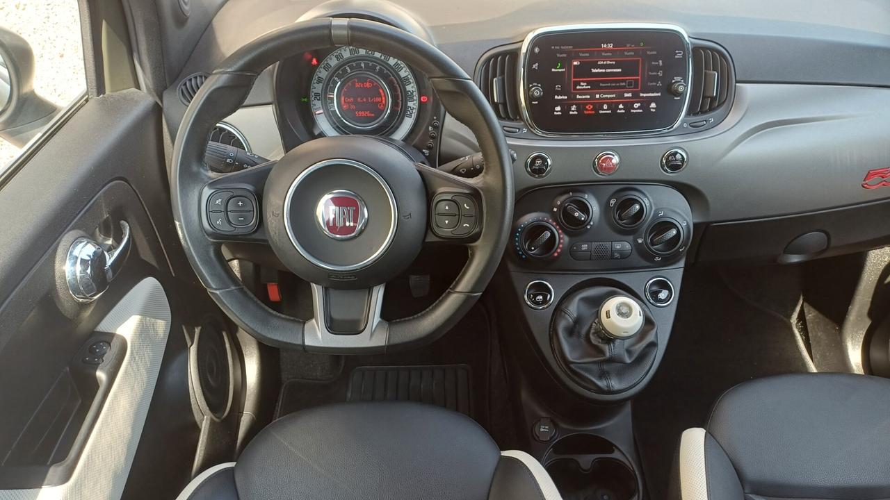 Fiat 500 1.2 S VERDE OPACA OK NEOPATENTATI