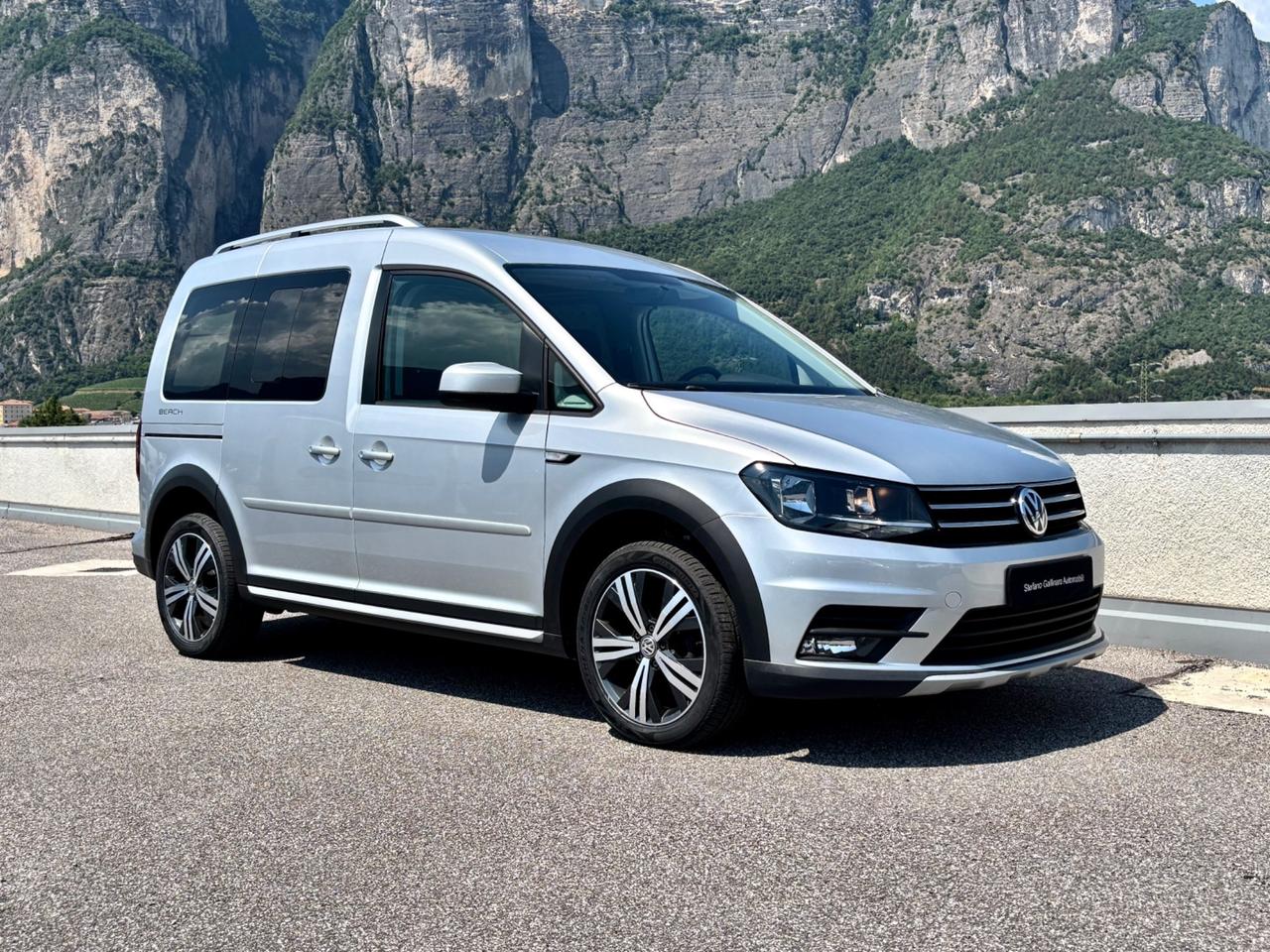 Volkswagen Caddy 2.0 TDI 102 CV Beach+Alltrack+Webasto+Veranda+Gancio