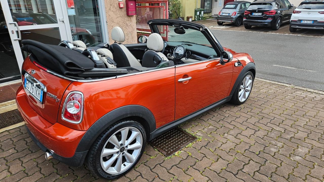 MINI Cooper D Cabrio 1.6 112cv PELLE - SENSORI-CRUISE