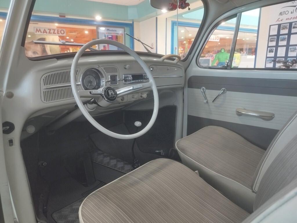 Volkswagen Maggiolino 6 volt vetro piatto ASI + CRS