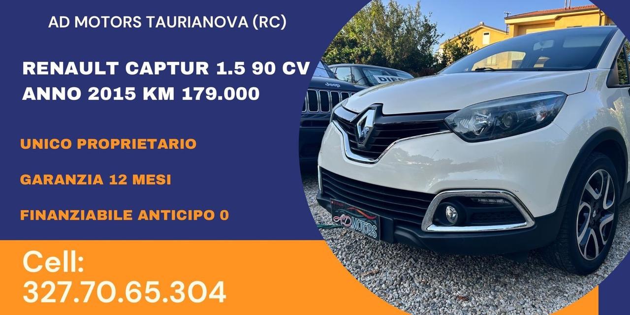 Renault Captur dCi 8V 90 CV Start&Stop Energy Zen