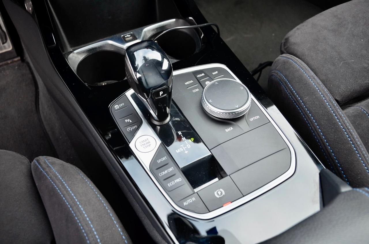 BMW 118i MSPORT 5p 136cv AUTO, UFF ITALIANA, EURO 6D, FARI LED, SEDILI IN ALCANTARA, 18", PERMUTE