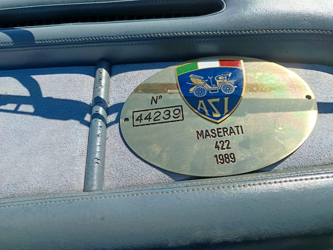 Maserati Ghibli 422 Biturbo-1989 Asi Targa D'oro