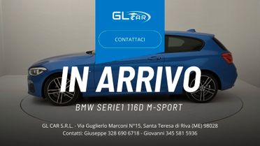 Bmw Serie 1 116d M-Sport Blu Estoril + Tetto