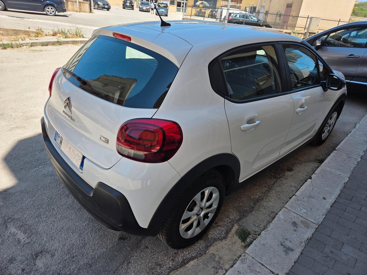 CITROEN C3 1.5 DIESEL 102 CV ANNO 2019 VAN 2 POSTI KM CERTIF