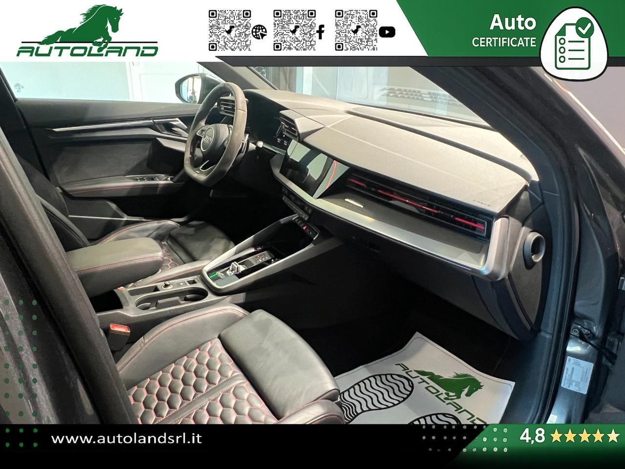 Audi RS3 Sportback 2.5 tfsi quattro s-tronic TETTO - MATRIX- B&O - MASSAGGIO - ACC