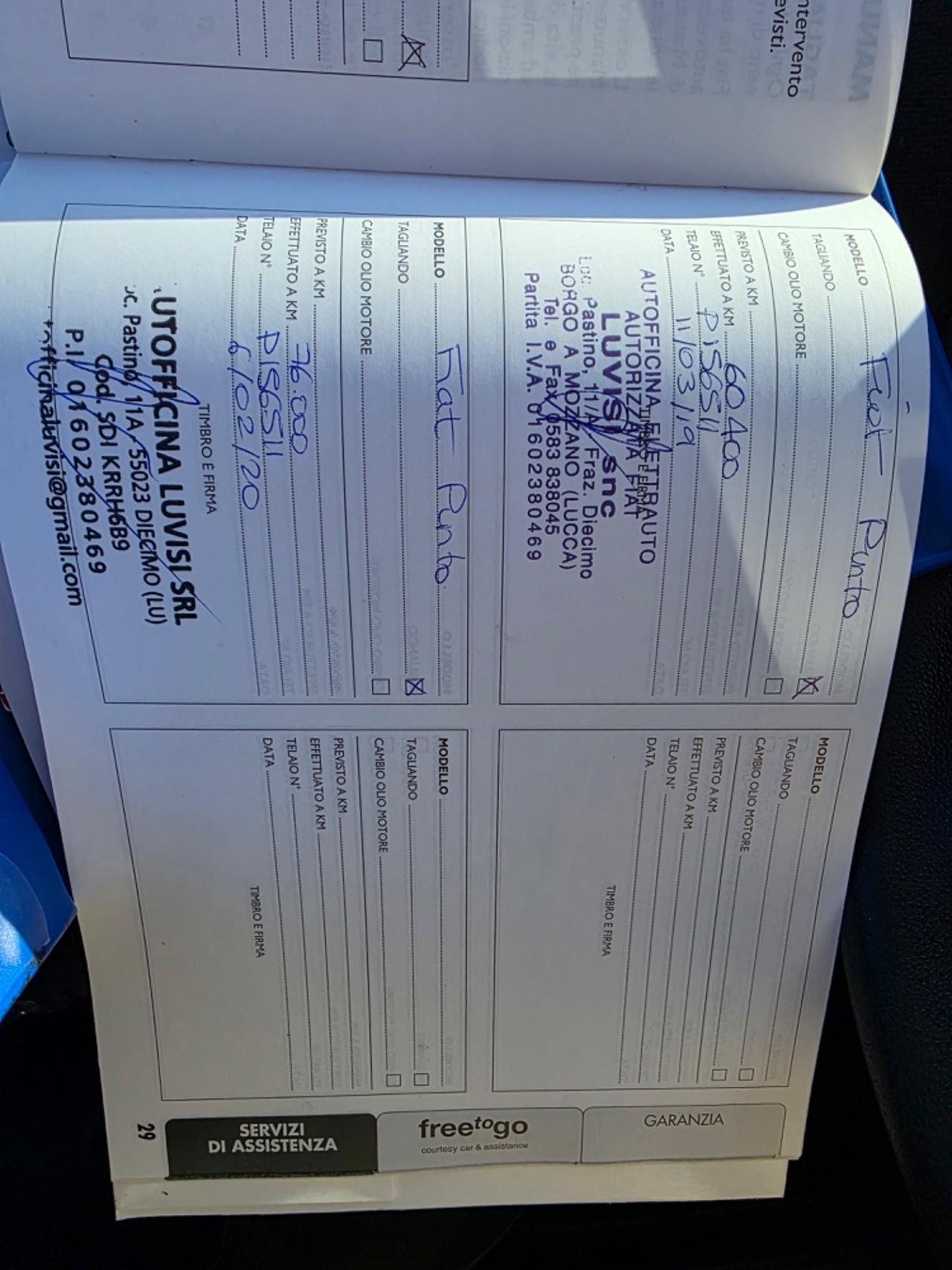 Fiat Punto 1.2 8V 5 porte Lounge