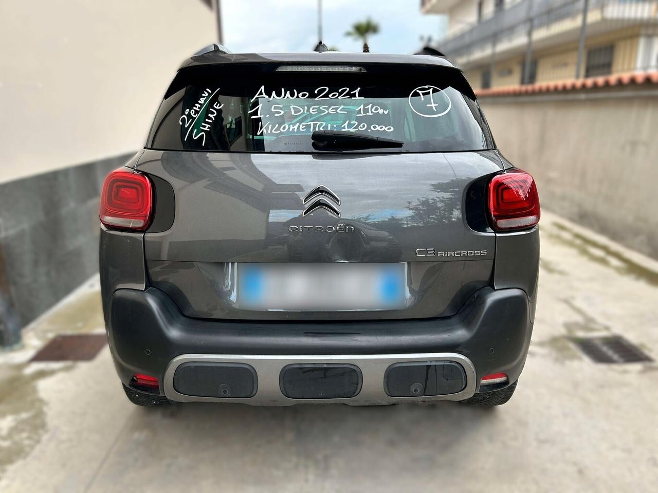 Citroen C3 Aircross 1.5 HDi 110CV - 2021 Incidentata