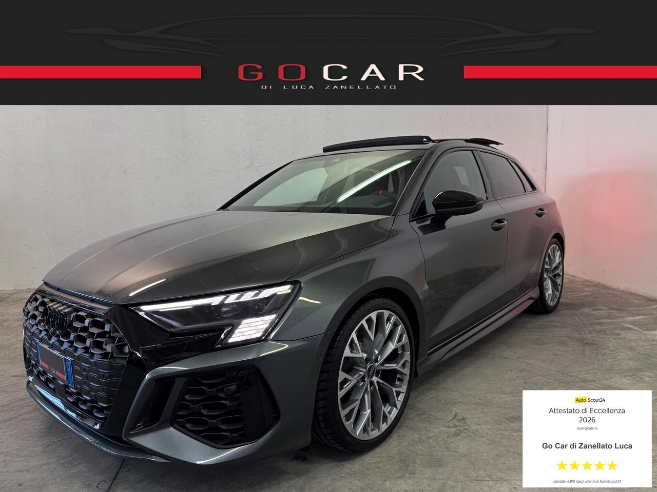 Audi RS3 Sportback Tfsi Quattro S-Tronic Tetto Full - UFFICIALE ITALIANA GARANZIA NESSUN VI