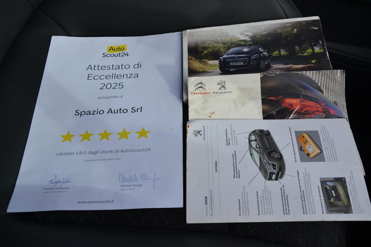 Peugeot 3008 1.6 HDi 120CV ALLURE **EURO6B**NAV+PEL+TETTO+RCAM+