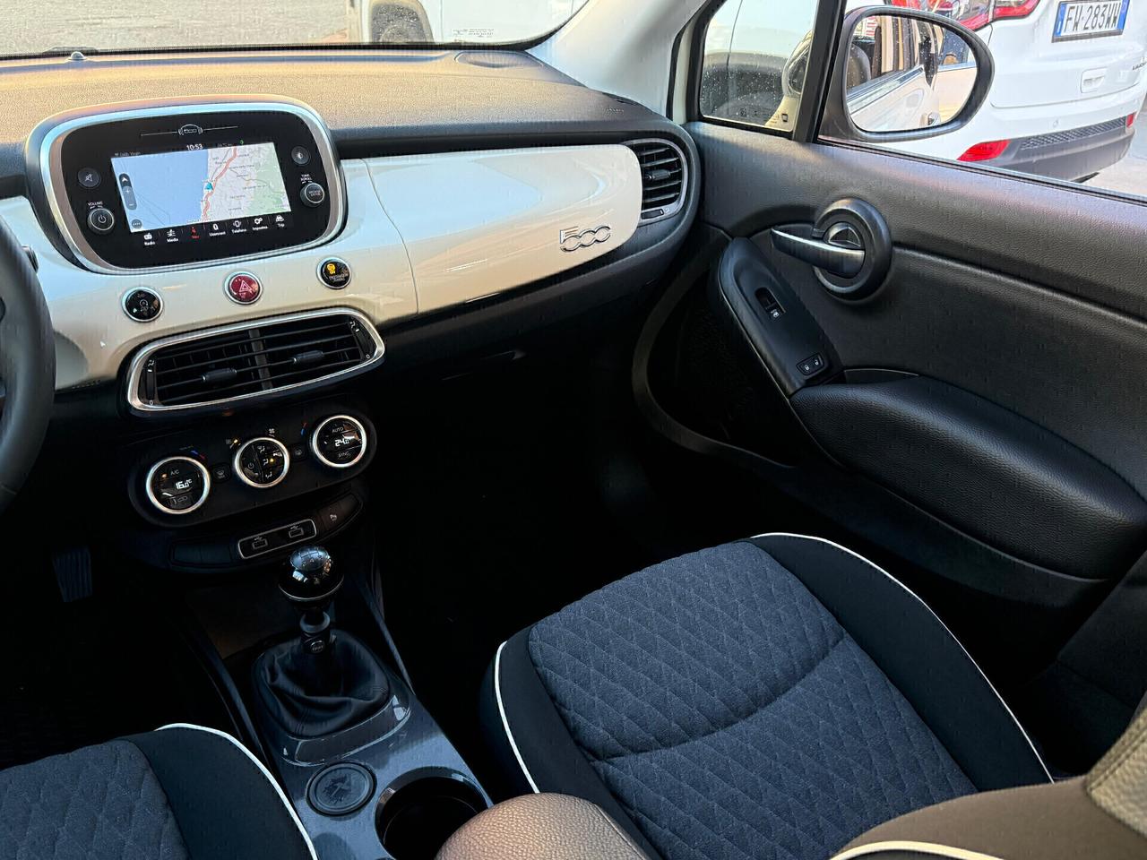 Fiat 500X CROSS 1.3MJT BICOLOR PERLA/NERO-NAVI-CAMERA-ANTICOLLISIONE