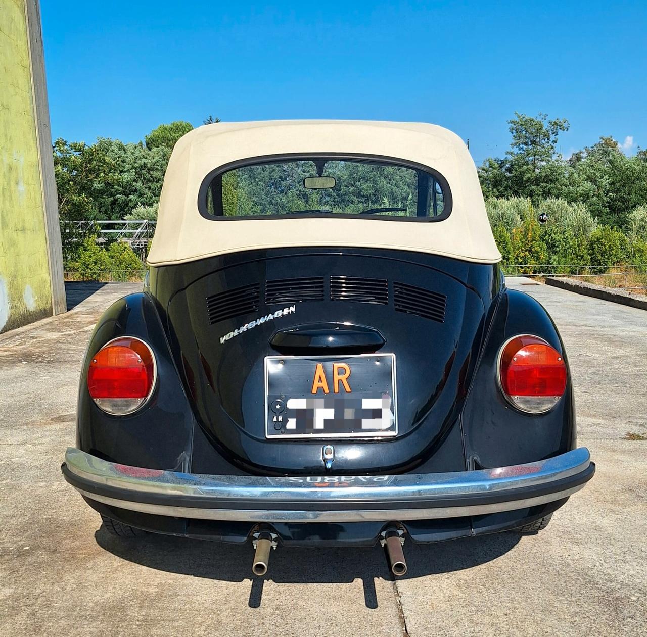 Volkswagen Maggiolino Cabrio - Targa Nera - Libretto a Pagine