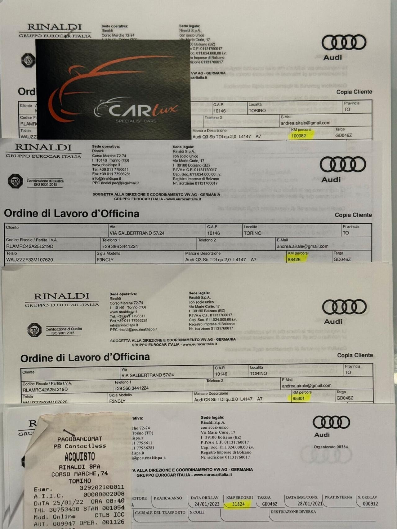 Audi Q3 Sportback 40 TDI Quattro S line Plus 200CV