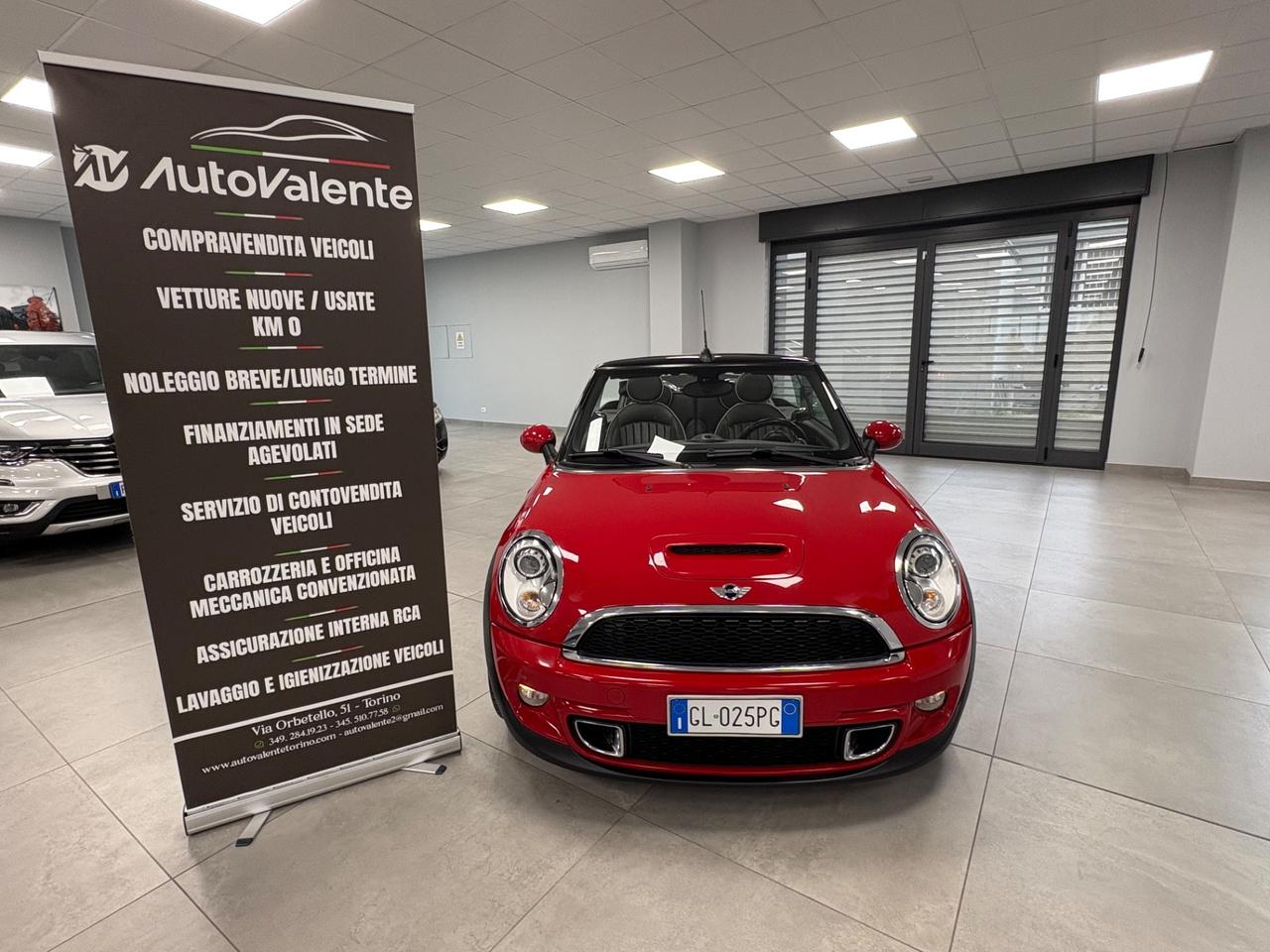 Mini Cooper S Cabrio 1.6 benzina 184cv 2012 km